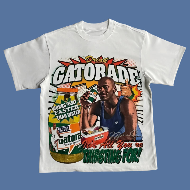 Vintage 90s Michael Jordan Dennis Rodman Gatorade Graphic Tee